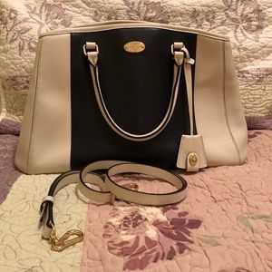 Coach Carryall - Navy & Ivory